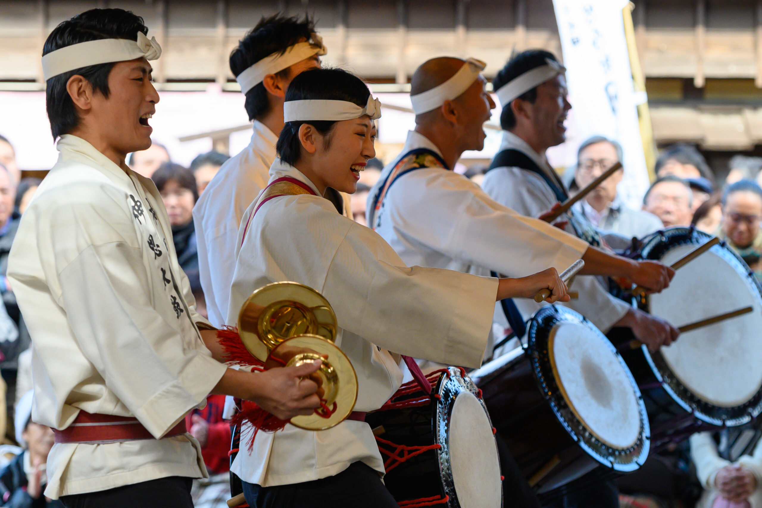 今月の神恩太鼓 伊勢内宮前 おかげ横丁