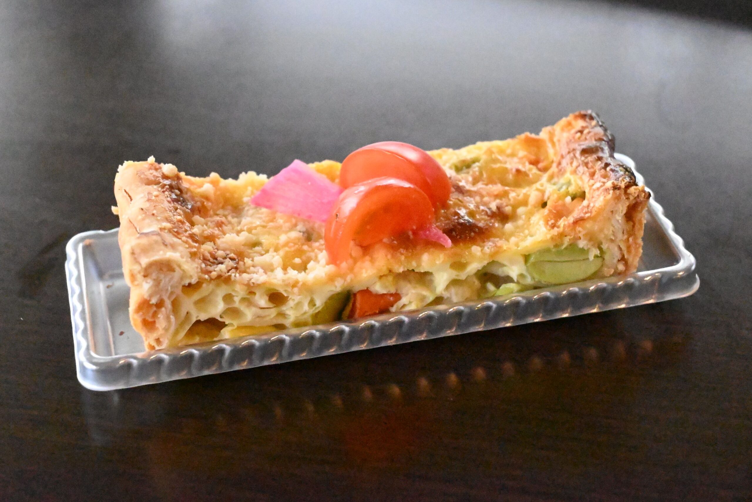 作の酒粕と野菜のキッシュ