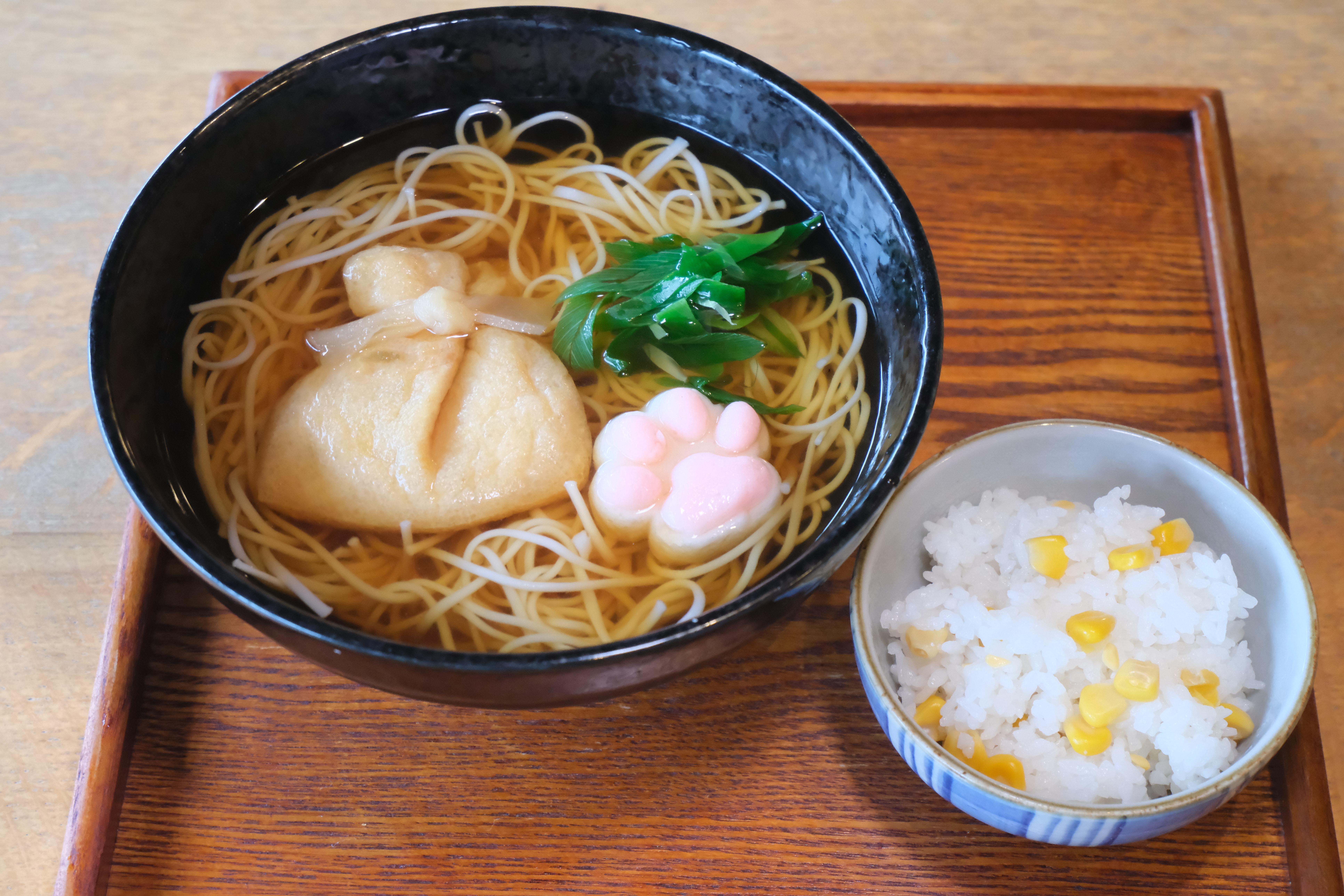 ＜7月＞福にゅうめんととうもろこしのミニ炊き込みご飯